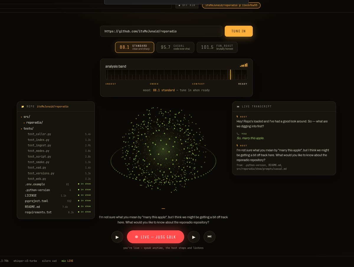 RepoRadio screenshot